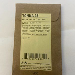 NEW with Box Le Labo TONKA 25 Eau de Parfum Sample 0.75mL (Sealed)